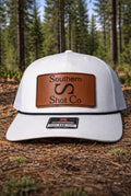 “SS” OG Leather Patch Hat - White